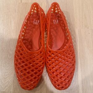 GAP Jelly Red Ballet Flats
